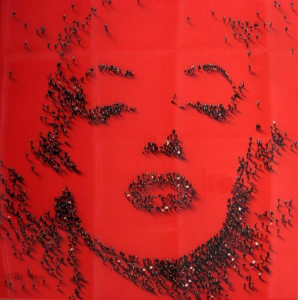 Portraits Using Tiny Figures by Craig Alan