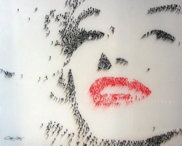Portraits Using Tiny Figures by Craig Alan