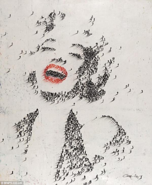 Portraits Using Tiny Figures by Craig Alan