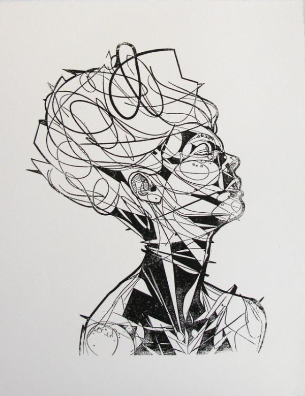 Dynamic Line Portraits by Jason Thielke