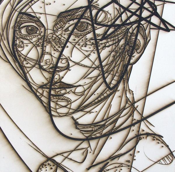 Dynamic Line Portraits by Jason Thielke