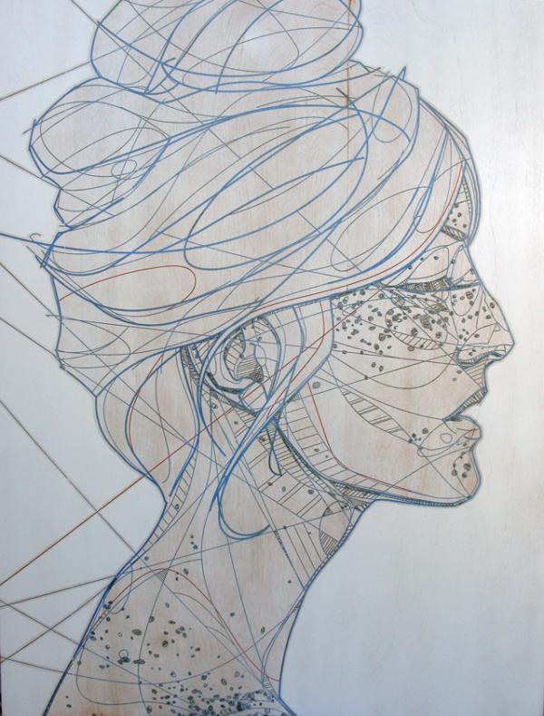 Dynamic Line Portraits by Jason Thielke