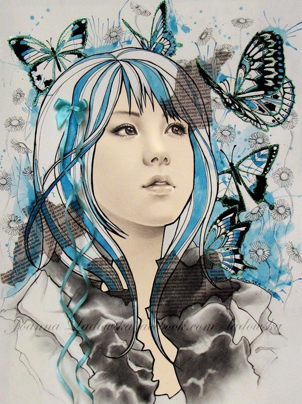 Mixed Media Illustrations by Joanna Ladowska