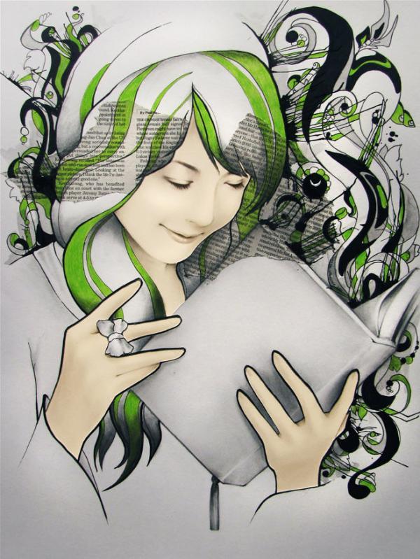 Mixed Media Illustrations by Joanna Ladowska