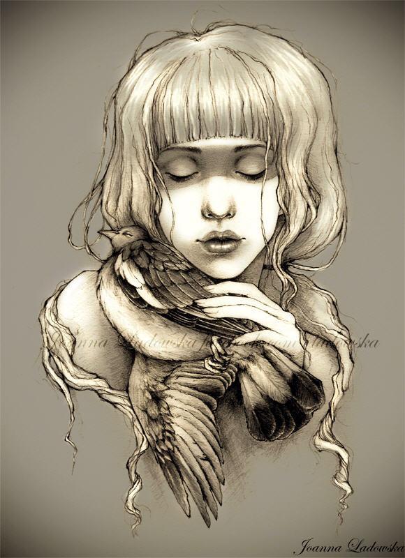 Mixed Media Illustrations by Joanna Ladowska