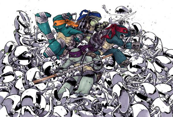 Ninja Turtles Illustrations by Ross Campbell