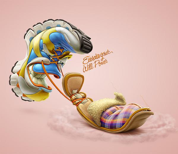 Creative Cartoonish Illusions By Oscar Ramos
