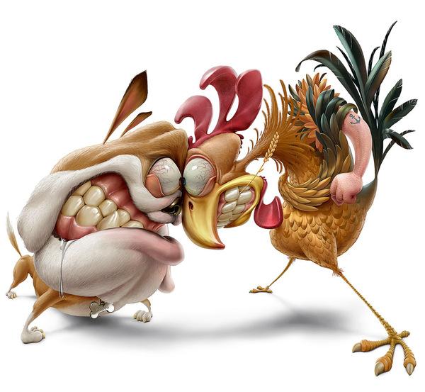 Creative Cartoonish Illusions By Oscar Ramos