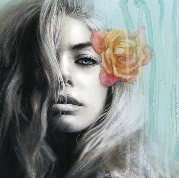 Mixed Media Portrait Illustrations by Bec Winnel