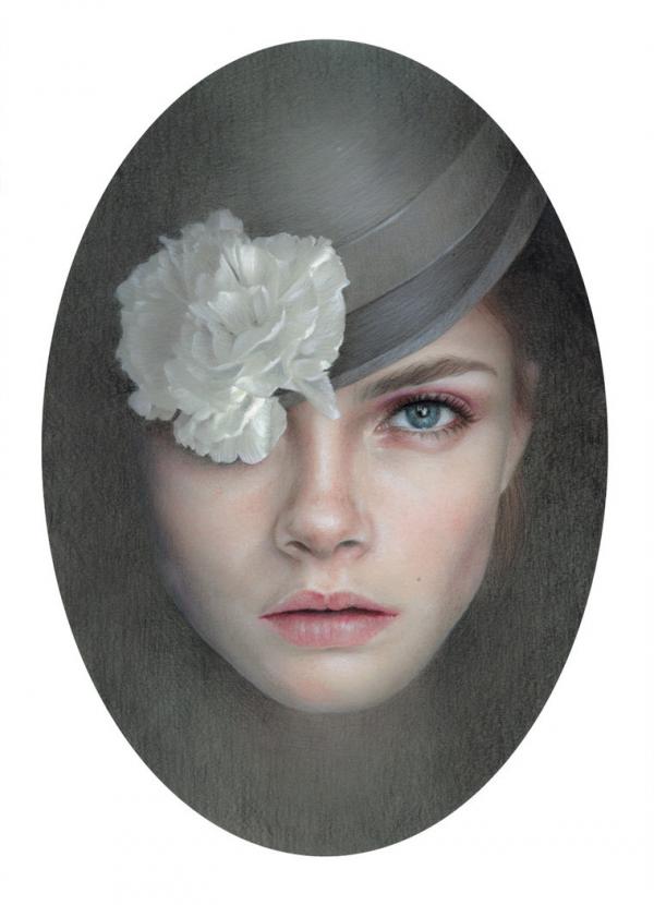 Mixed Media Portrait Illustrations by Bec Winnel