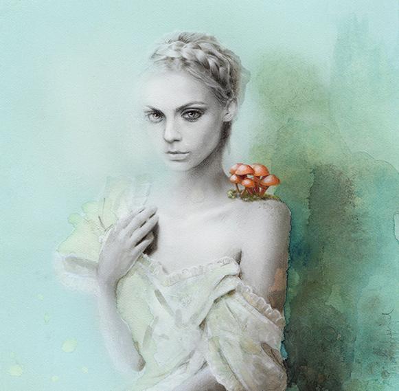 Mixed Media Portrait Illustrations by Bec Winnel