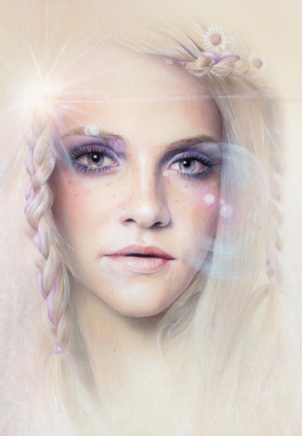 Mixed Media Portrait Illustrations by Bec Winnel
