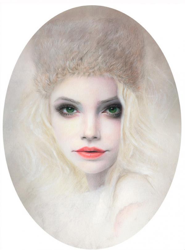 Mixed Media Portrait Illustrations by Bec Winnel