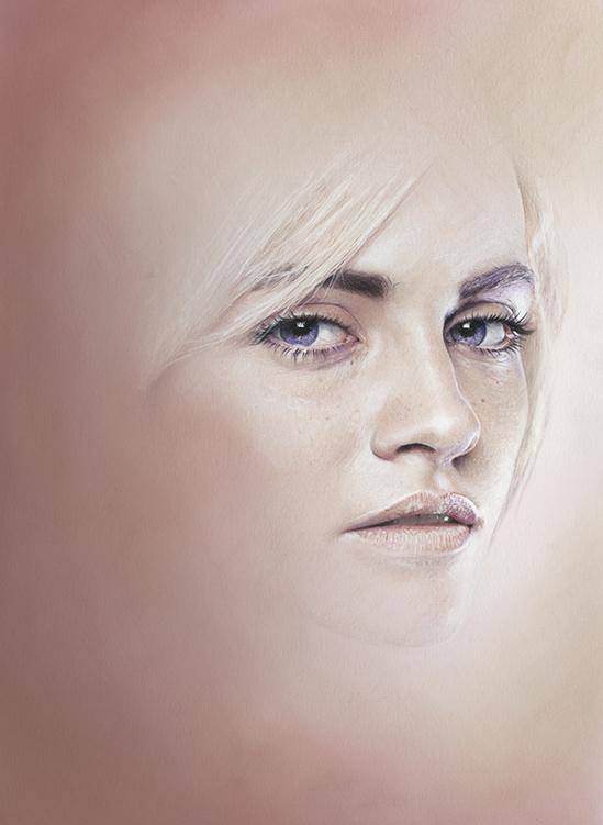 Mixed Media Portrait Illustrations by Bec Winnel