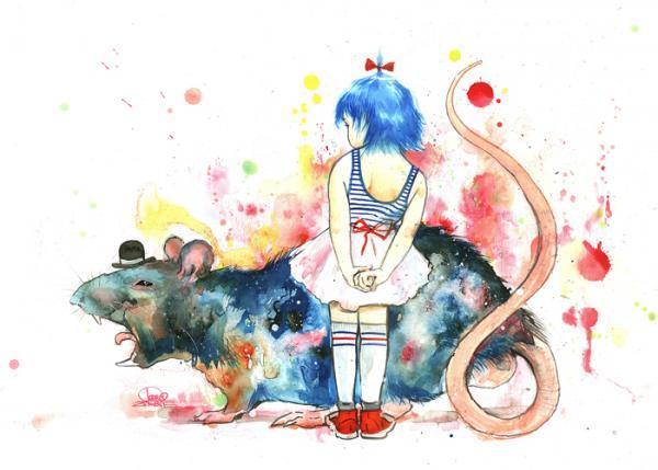 Mixed Media Illustrations by Lora Zombie