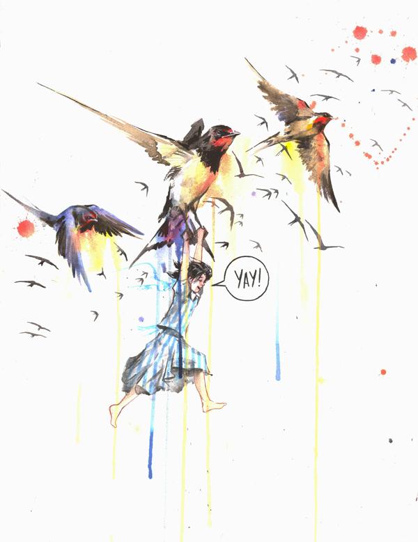 Mixed Media Illustrations by Lora Zombie