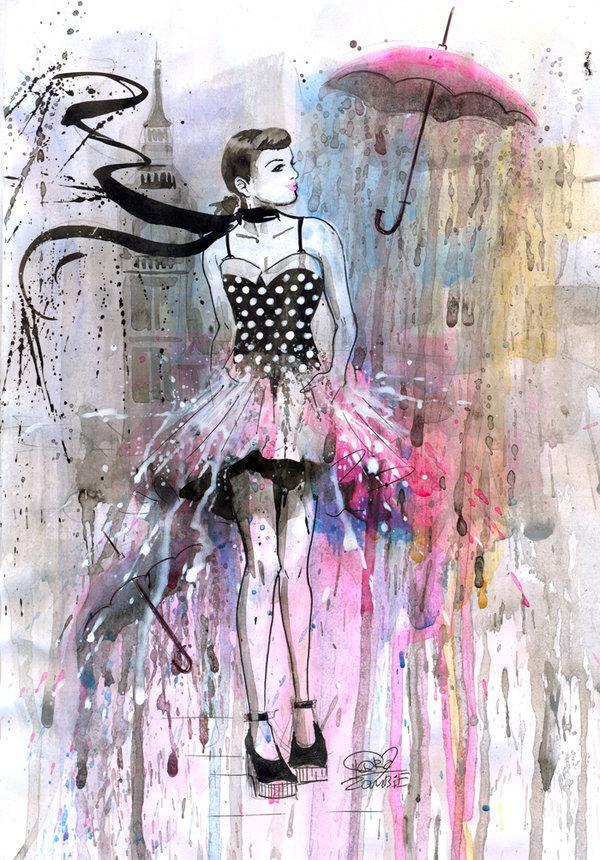 Mixed Media Illustrations by Lora Zombie