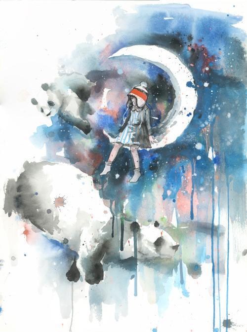 Mixed Media Illustrations by Lora Zombie