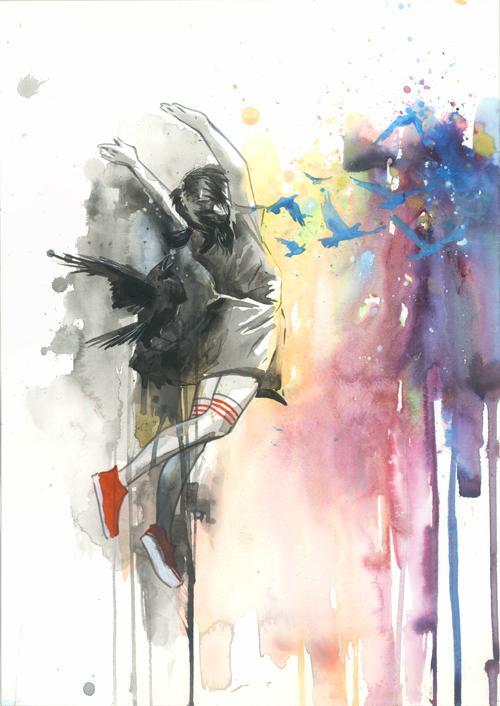 Mixed Media Illustrations by Lora Zombie