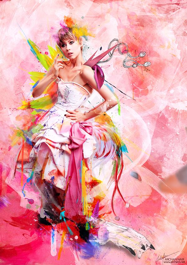 Mixed Media Illustrations by Archan Nair