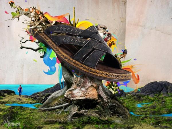Mixed Media Illustrations by Archan Nair