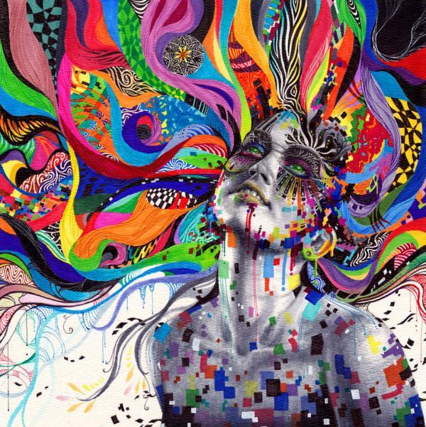 Mixed Media Drawings by Callie Fink