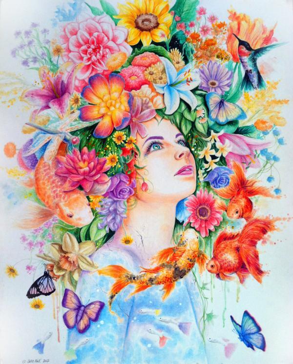 Mixed Media Drawings by Callie Fink