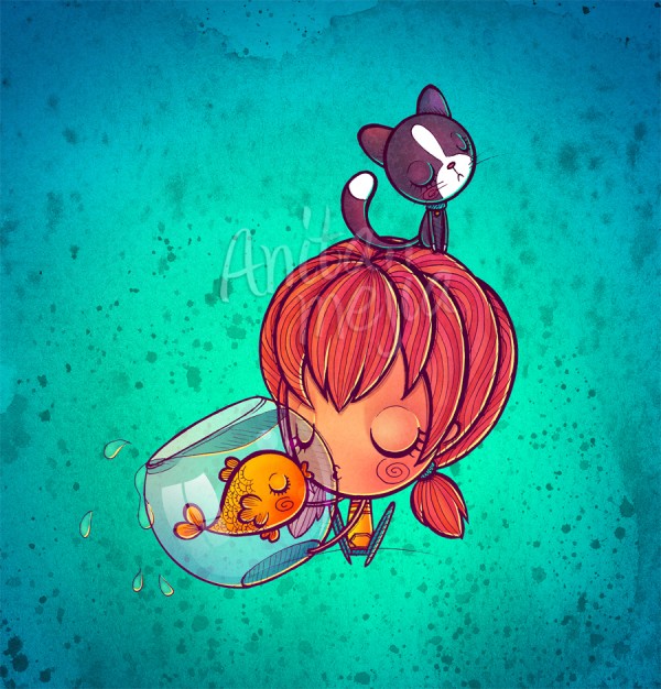 Cartoon Illustrations by Anita Mejia