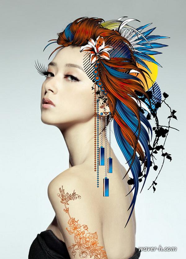 Mixed Media Artwork by Hu Yi Wei