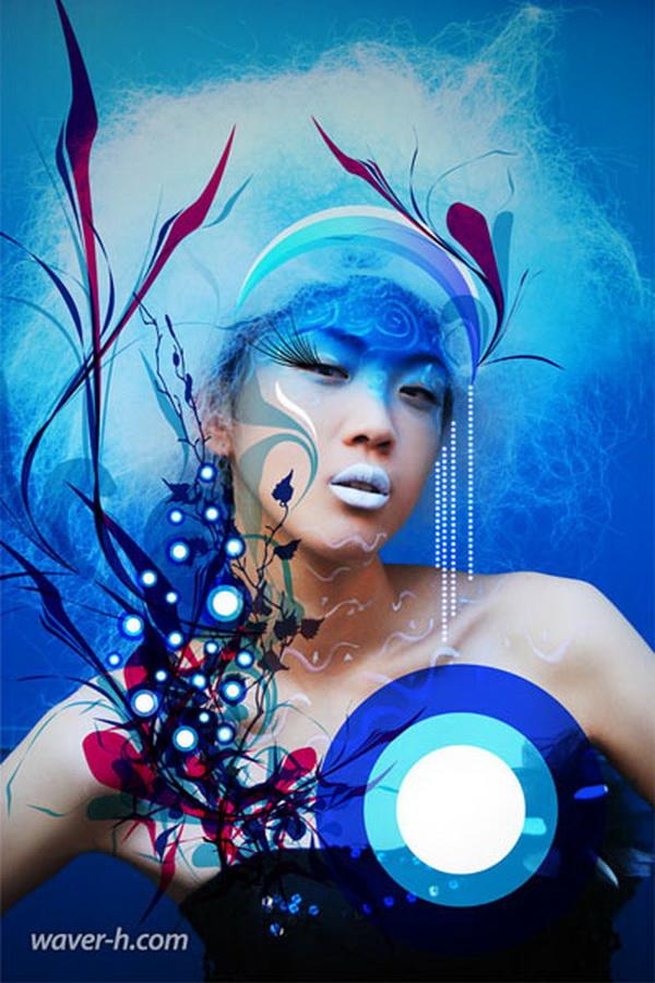 Mixed Media Artwork by Hu Yi Wei
