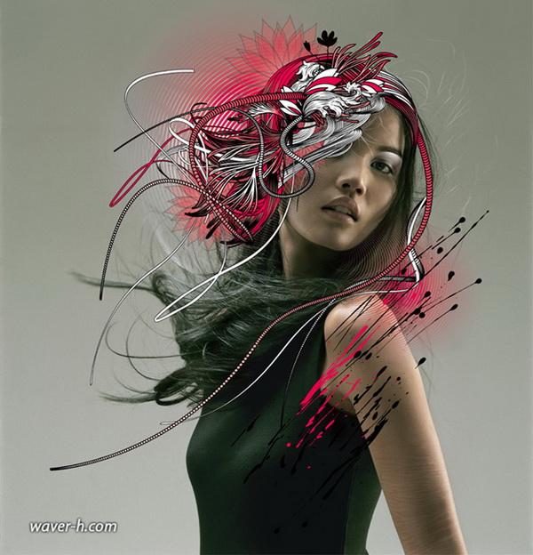 Mixed Media Artwork by Hu Yi Wei