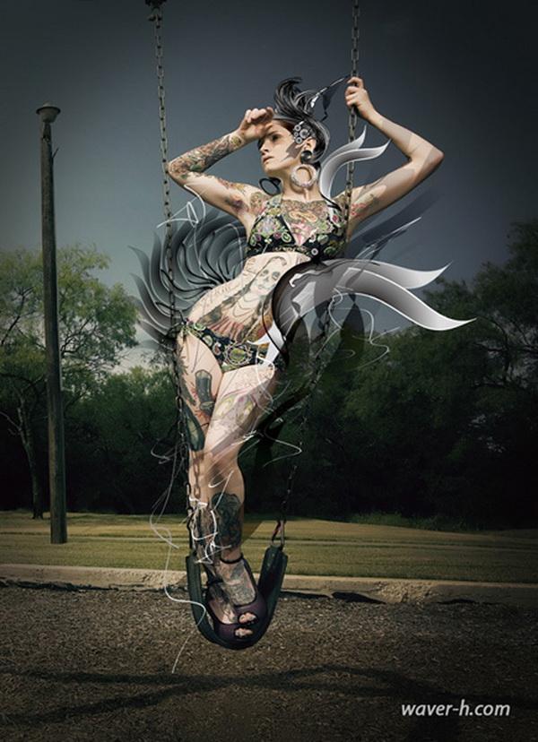 Mixed Media Artwork by Hu Yi Wei