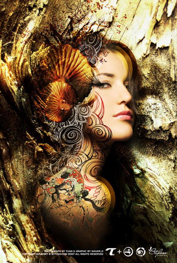 Mixed Media Artwork by Hu Yi Wei