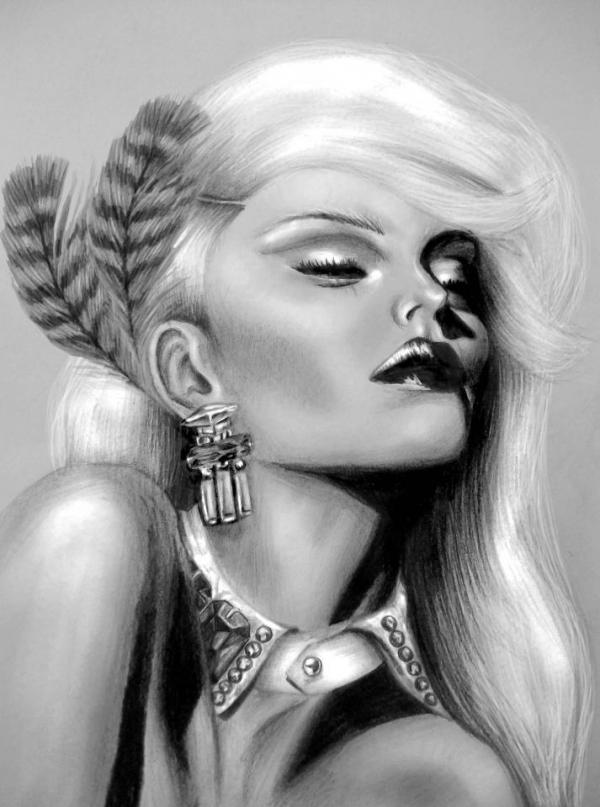 Portrait Illustrations by Sandra Jawad