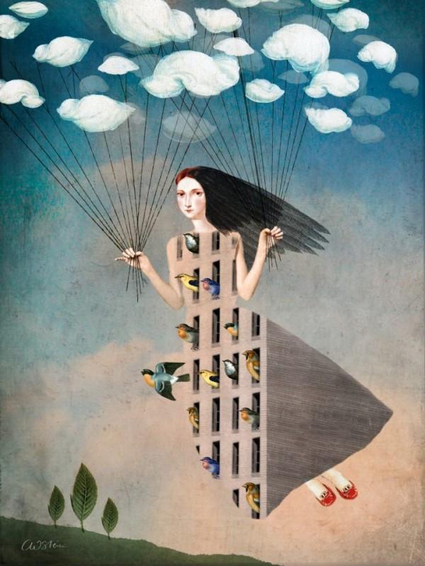 Vintage Surreal Illustrations by Catrin Welz-Stein