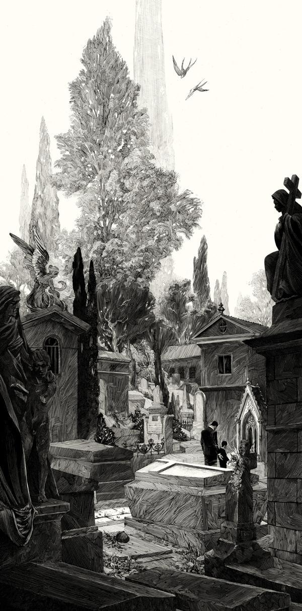 Black and White Illustrations by Nico Delort