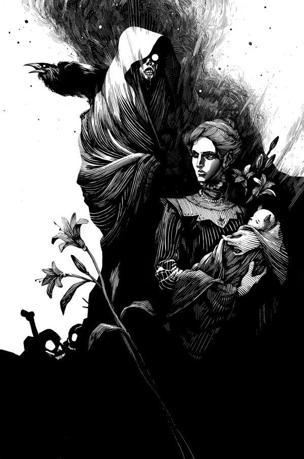 Black and White Illustrations by Nico Delort
