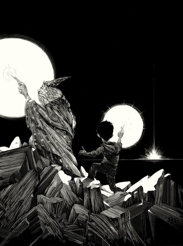 Black and White Illustrations by Nico Delort