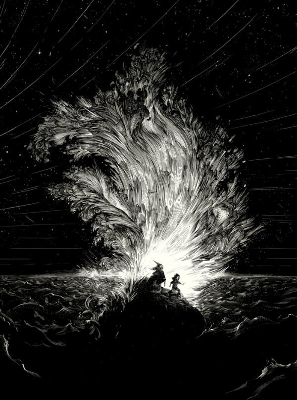 Black and White Illustrations by Nico Delort