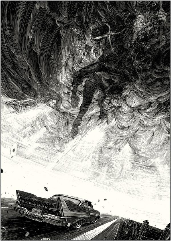 Black and White Illustrations by Nico Delort
