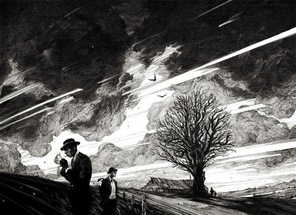 Black and White Illustrations by Nico Delort