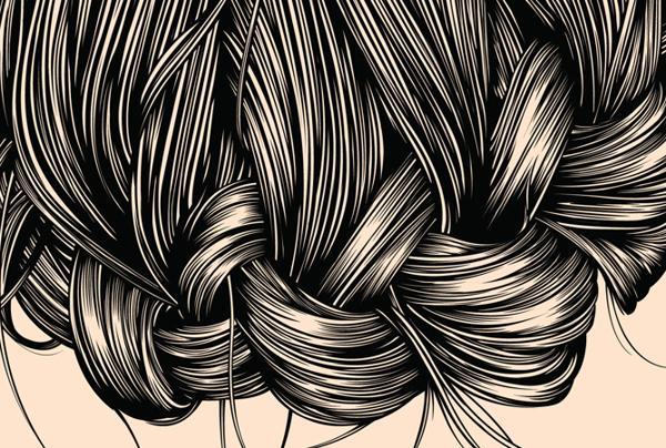 Hair Illustrations by Gerrel Saunders