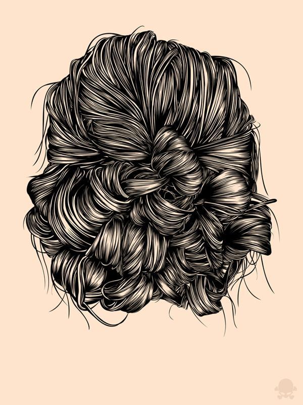 Hair Illustrations by Gerrel Saunders