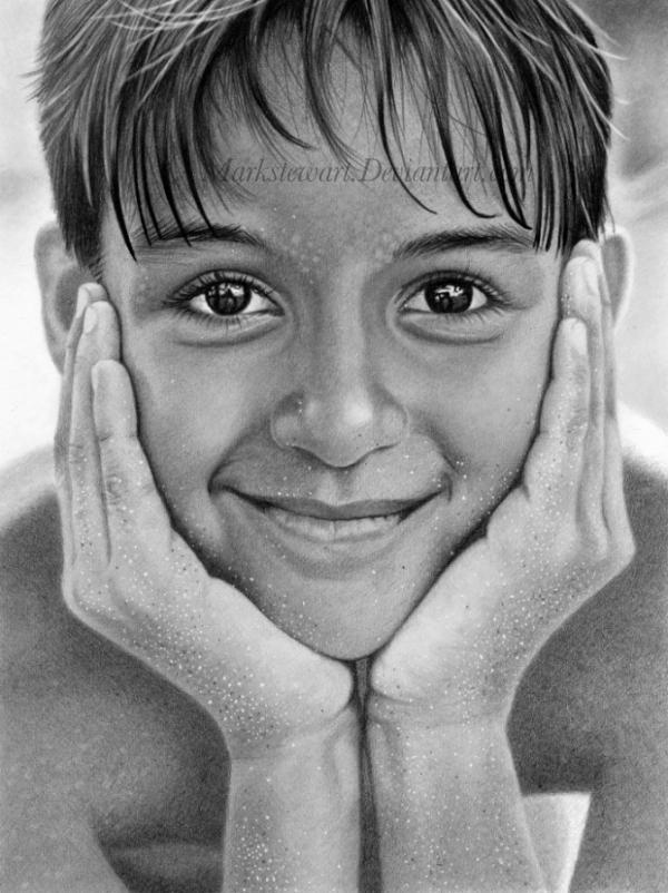 Pencil drawings by Mark Stewart