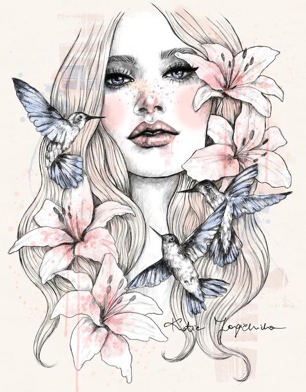 Elegant Illustrations by Kasia Jagielnicka