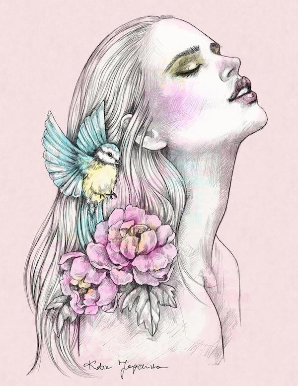 Elegant Illustrations by Kasia Jagielnicka