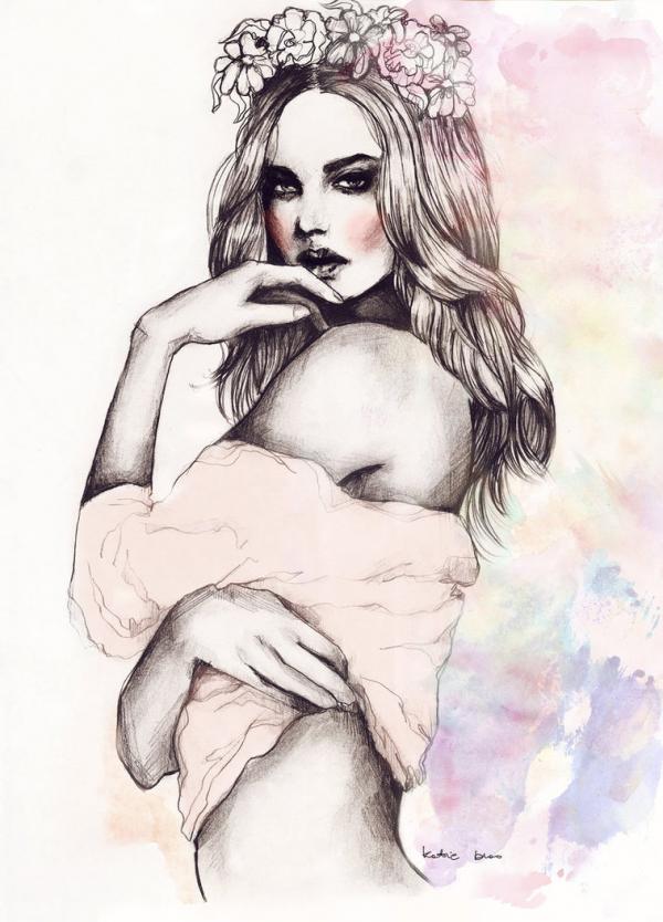 Elegant Illustrations by Kasia Jagielnicka