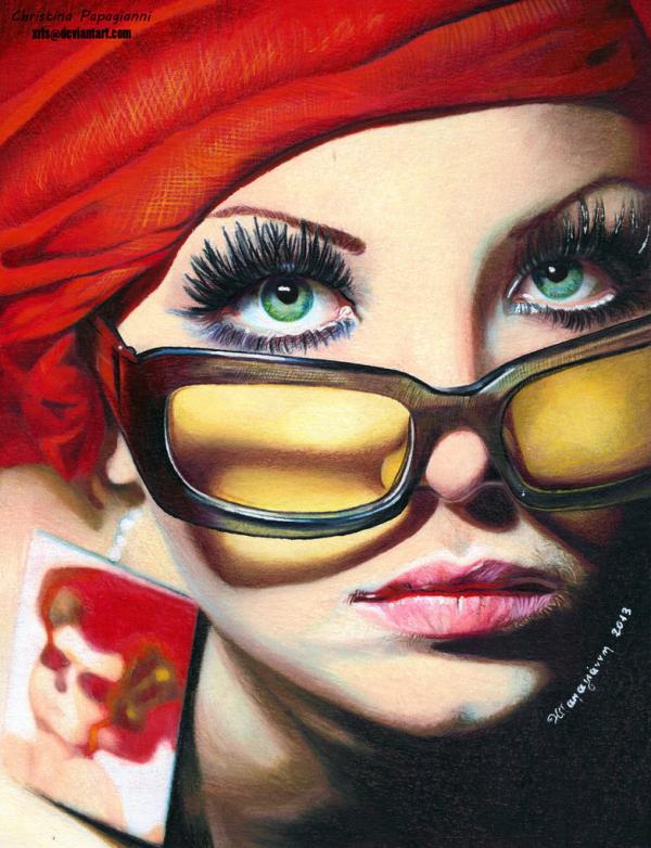 Portrait Drawings by Christina Papagianni