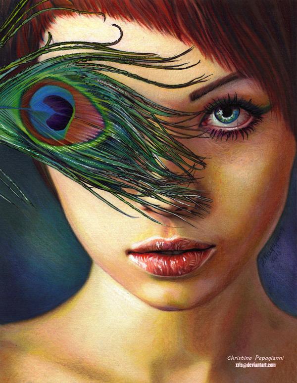 Portrait Drawings by Christina Papagianni