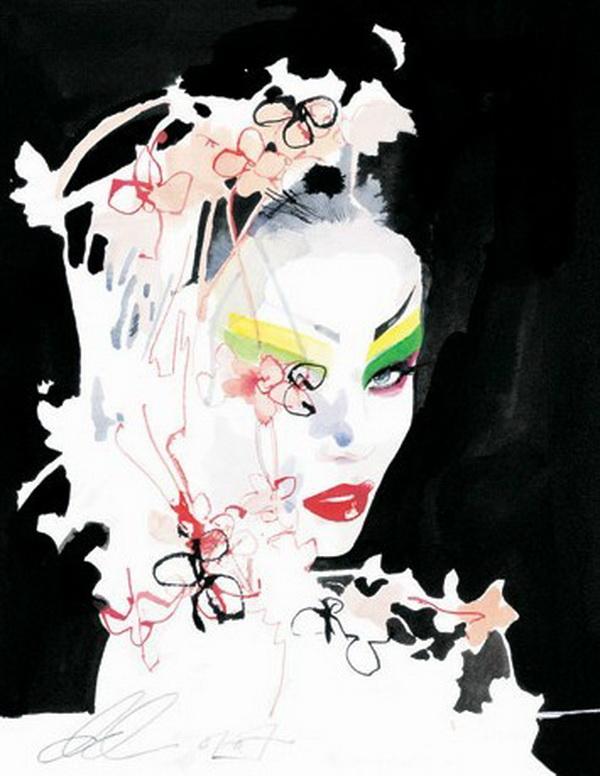 Fashion Illustrations by David Downton